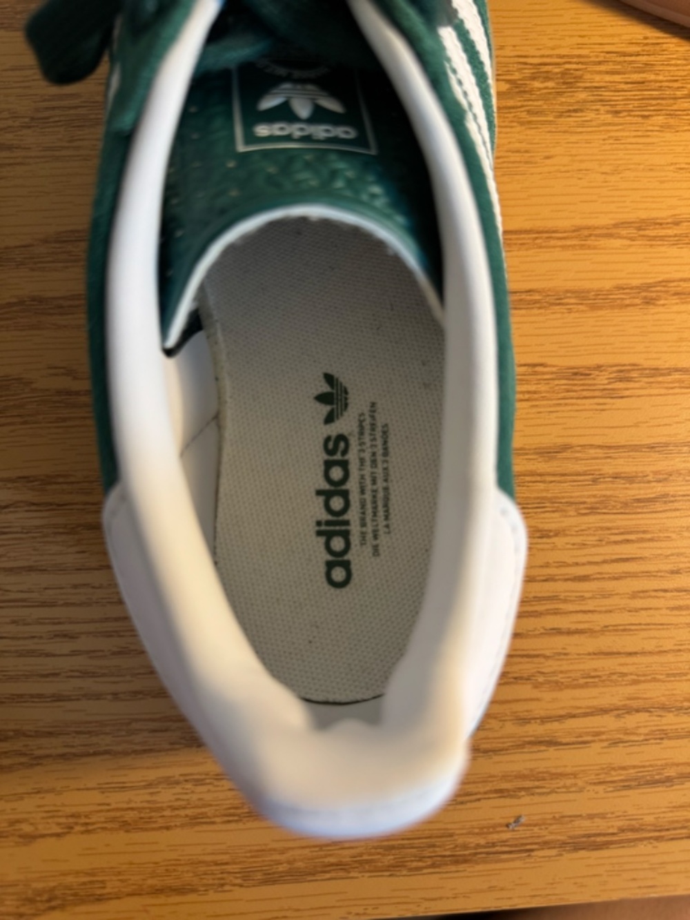 GREEN ADIDAS GAZELLE  SHOES - Picture 7 of 9